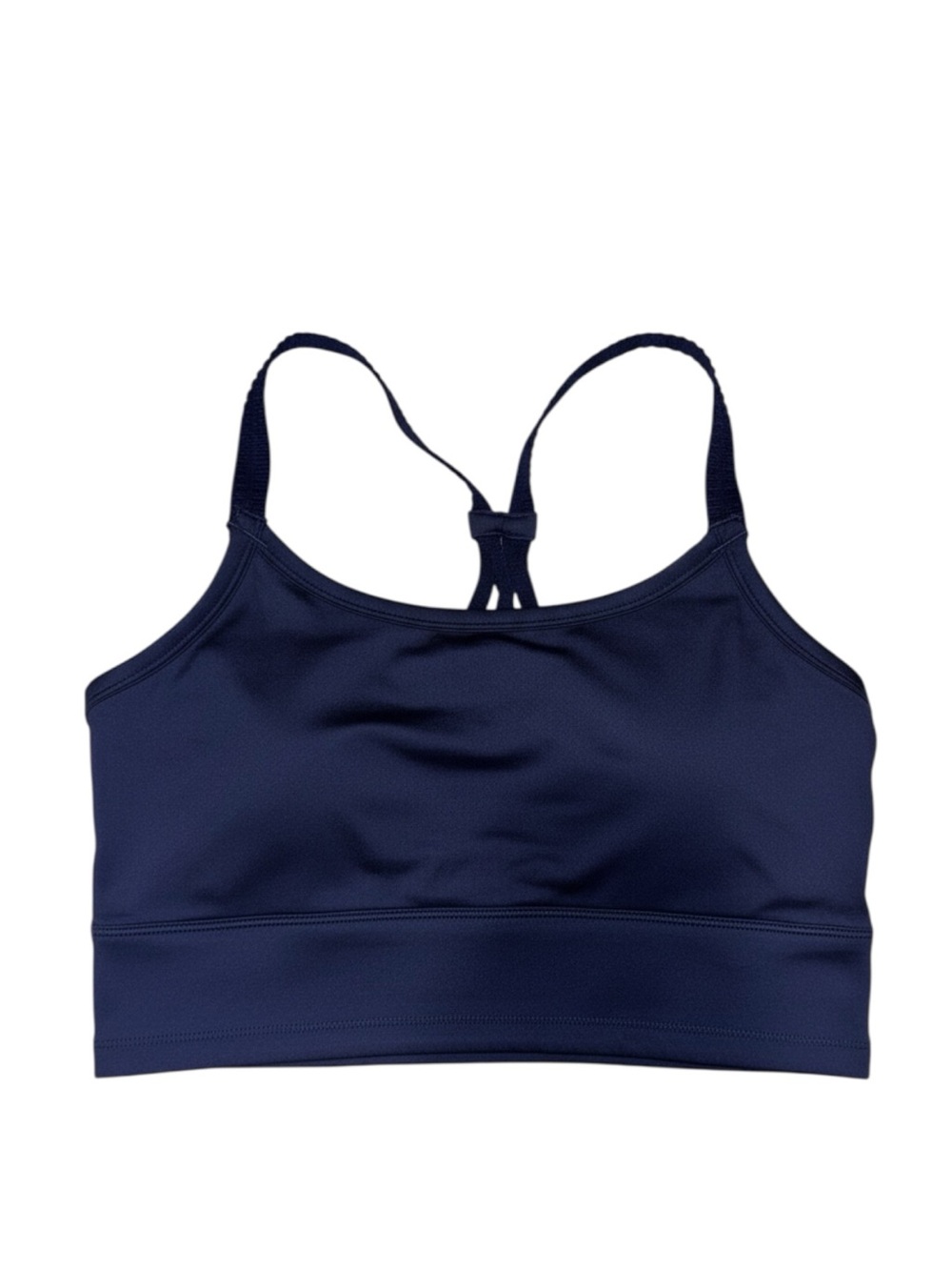 NWT Phoenix Malibu Multi-Strap Bra Navy Blue Medium D-DDD Supportive Yoga Gym